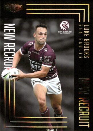 2024 NRL Elite New Recruits Album Card - NRA07 Luke Brooks Manly Sea Eagles