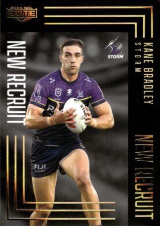 2024 NRL Elite New Recruits Album Card - NRA08 Kane Bradley Melbourne Storm