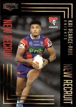 2024 NRL Elite New Recruits Album Card - NRA09 Kai Pearce-Paul Newcastle Knights