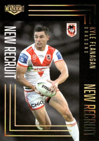 2024 NRL Elite New Recruits Album Card - NRA14 Kyle Flanagan St George Dragons