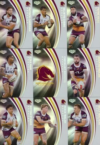 2024 NRL Elite Silver Special Team Set - Brisbane Broncos