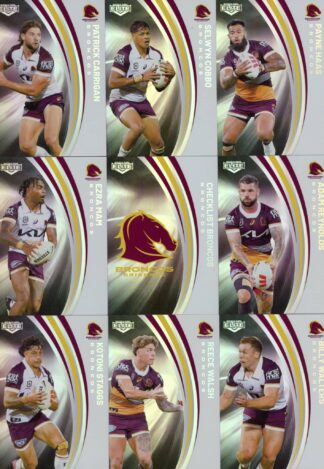 2024 NRL Elite Silver Special Team Set - Brisbane Broncos