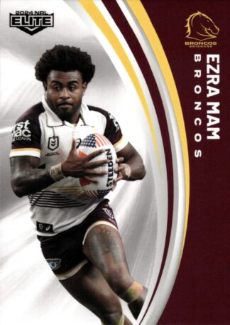 2024 NRL Elite Common Card - Base 005 Ezra Mam Brisbane Broncos