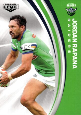 2024 NRL Elite Common Card - Base 014 Jordan Rapana Canberra Raiders