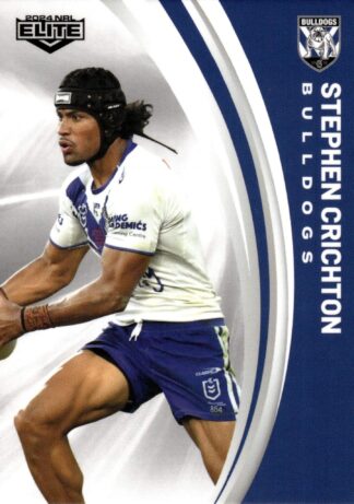 2024 NRL Elite Common Card - Base 022 Stephen Crichton Canterbury Bulldogs