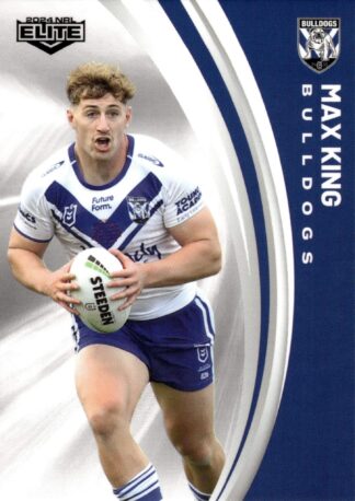 2024 NRL Elite Common Card - Base 024 Max King Canterbury Bulldogs