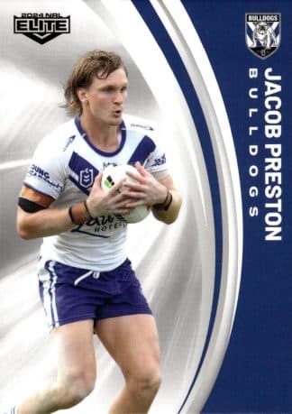 2024 NRL Elite Common Card - Base 027 Jacob Preston Canterbury Bulldogs