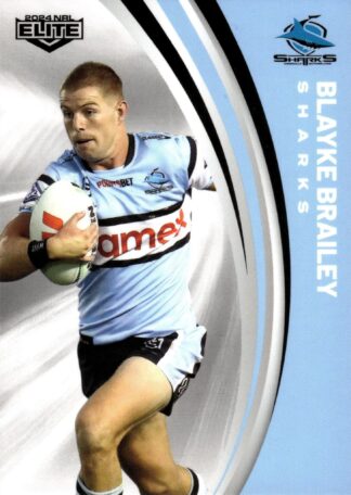 2024 NRL Elite Common Card - Base 029 Blayke Brailey Cronulla Sharks