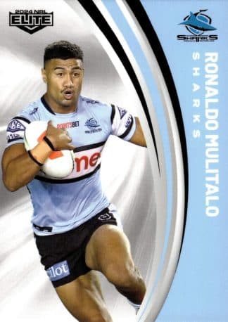 2024 NRL Elite Common Card - Base 034 Ronaldo Mulitalo Cronulla Sharks