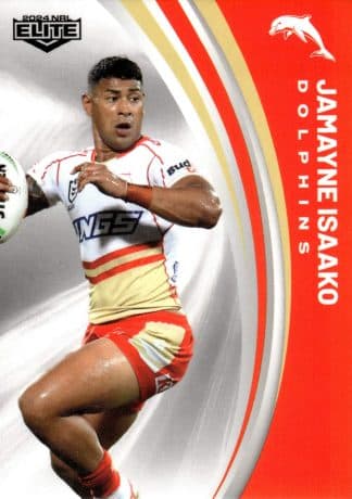 2024 NRL Elite Common Card - Base 042 Jamayne Isaako Dolphins