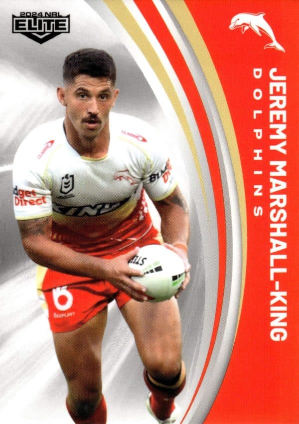 2024 NRL Elite Common Card - Base 044 Jeremy Marshall-King Dolphins