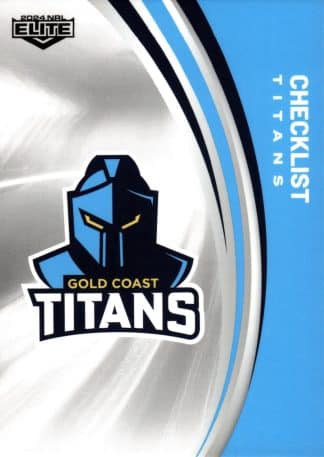 2024 NRL Elite Common Card - Base 046 Checklist Gold Coast Titans