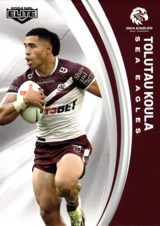 2024 NRL Elite Common Card - Base 059 Tolutau Koula Manly Sea Eagles