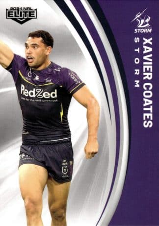 2024 NRL Elite Common Card - Base 065 Xavier Coates Melbourne Storm