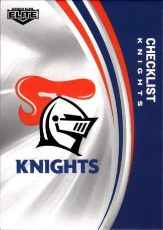 2024 NRL Elite Common Card - Base 073 Checklist Newcastle Knights