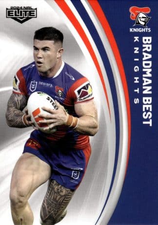 2024 NRL Elite Common Card - Base 074 Bradman Best Newcastle Knights