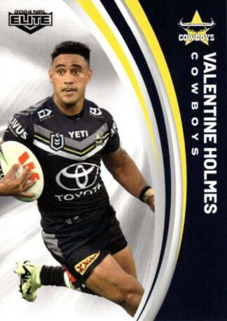 2024 NRL Elite Common Card - Base 086 Valentine Holmes North Queensland Cowboys
