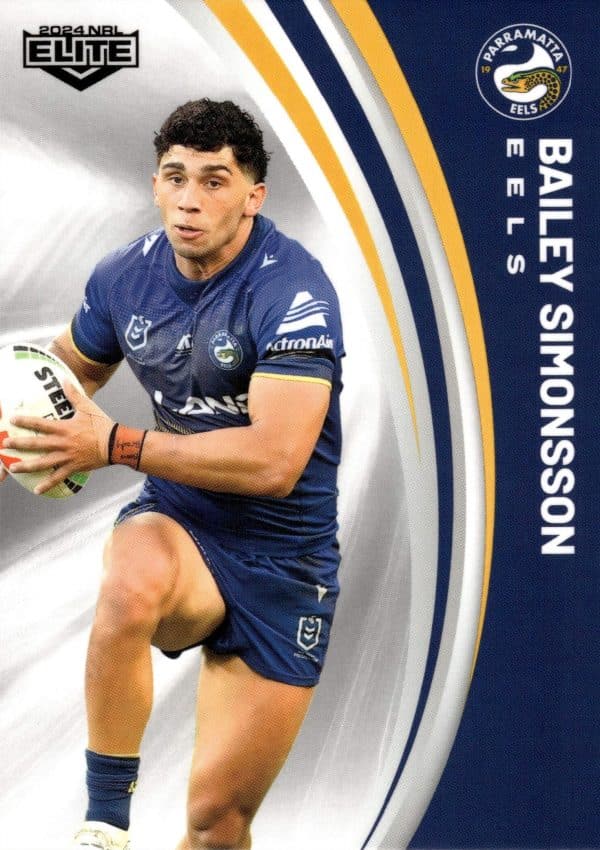 2024 NRL Elite Common Card - Base 099 Bailey Simonsson Parramatta Eels