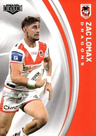 2024 NRL Elite Common Card - Base 124 Zac Lomax St George Illawarra Dragons