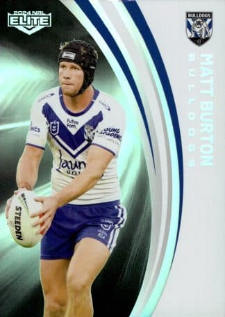 2024 NRL Elite Silver Specials - P021 Matt Burton Canterbury Bulldogs
