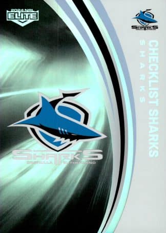 2024 NRL Elite Silver Specials - P028 Checklist Cronulla Sharks