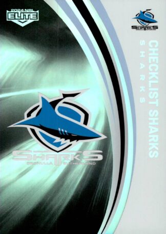 2024 NRL Elite Silver Specials - P028 Checklist Cronulla Sharks