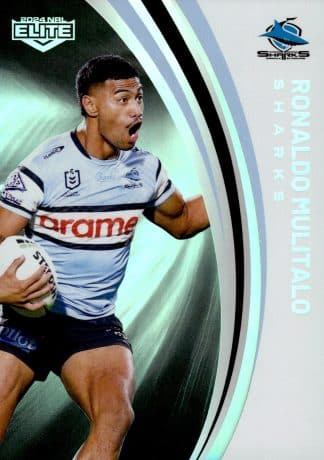 2024 NRL Elite Silver Specials - P034 Ronaldo Mulitalo Cronulla Sharks
