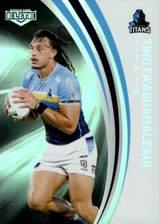 2024 NRL Elite Silver Specials - P049 Tino Fa'asuamaleaui Gold Coast Titans