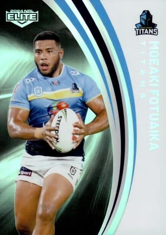 2024 NRL Elite Silver Specials - P052 Moeaki Fotuaika Gold Coast Titans