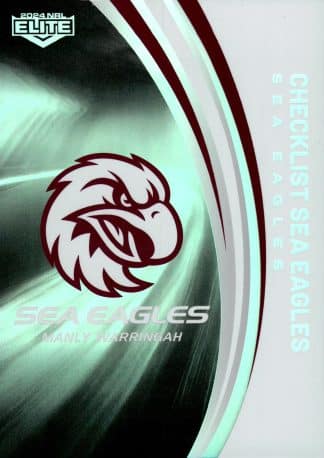 2024 NRL Elite Silver Specials - P055 Checklist Manly Sea Eagles