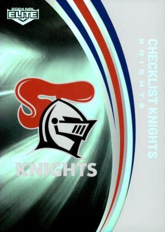 2024 NRL Elite Silver Specials - P073 Checklist Newcastle Knights