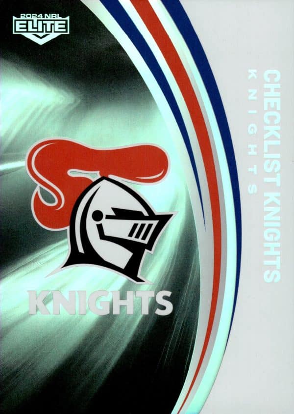 2024 NRL Elite Silver Specials - P073 Checklist Newcastle Knights