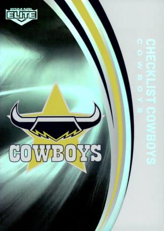 2024 NRL Elite Silver Specials - P082 Checklist North Queensland Cowboys