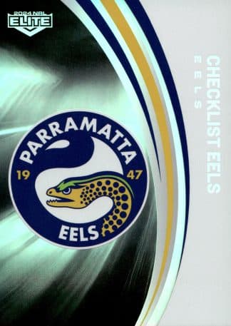 2024 NRL Elite Silver Specials - P091 Checklist Parramatta Eels