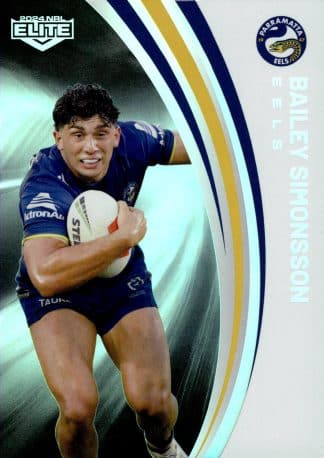 2024 NRL Elite Silver Specials - P099 Bailey Simonsson Parramatta Eels