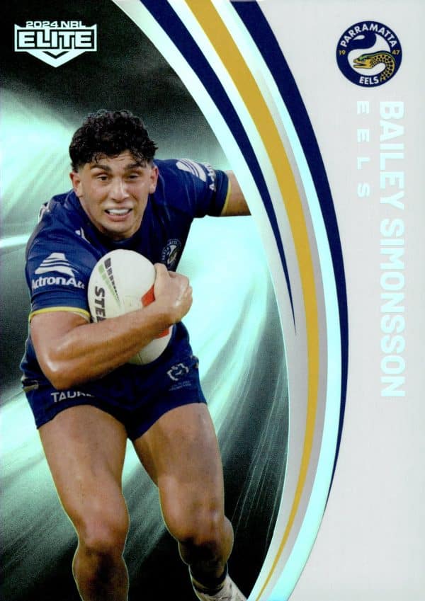 2024 NRL Elite Silver Specials - P099 Bailey Simonsson Parramatta Eels