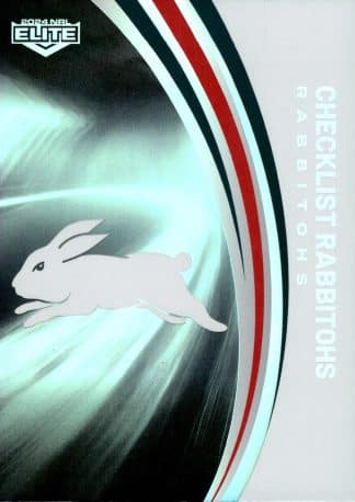 2024 NRL Elite Silver Specials - P109 Checklist South Sydney Rabbitohs