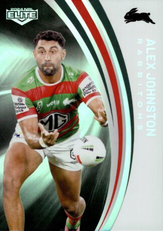 2024 NRL Elite Silver Specials - P112 Alex Johnston South Sydney Rabbitohs