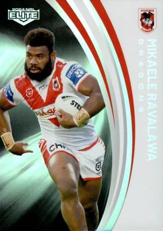2024 NRL Elite Silver Specials - P125 Mikaele Ravalawa St George Illawarra Dragons