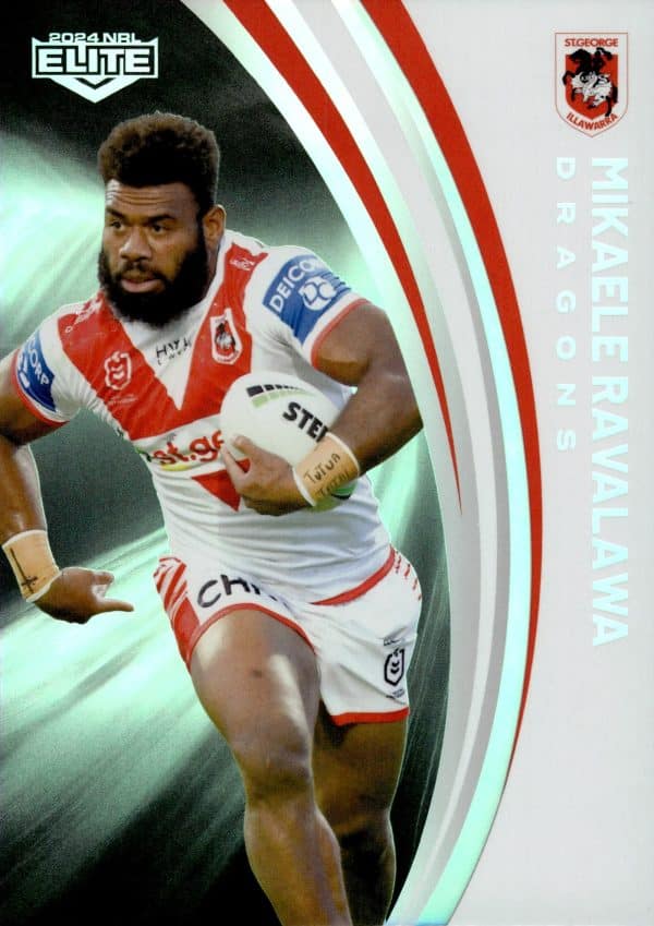 2024 NRL Elite Silver Specials - P125 Mikaele Ravalawa St George Illawarra Dragons