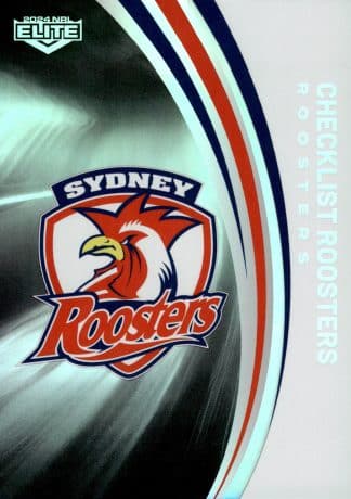 2024 NRL Elite Silver Specials - P127 Checklist Sydney Roosters