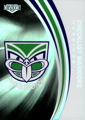 2024 NRL Elite Silver Specials - P136 Checklist Warriors