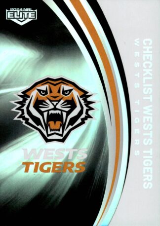 2024 NRL Elite Silver Specials - P145 Checklist Wests Tigers