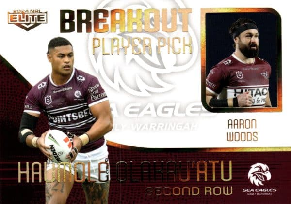 2024 NRL Elite Breakout Player Picks - BP07 Haumole Olakau'atu Manly Sea Eagles