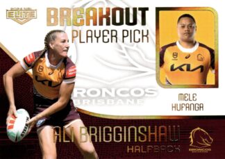 2024 NRL Elite Breakout Player Picks - BP18 Ali Brigginshaw Brisbane Broncos
