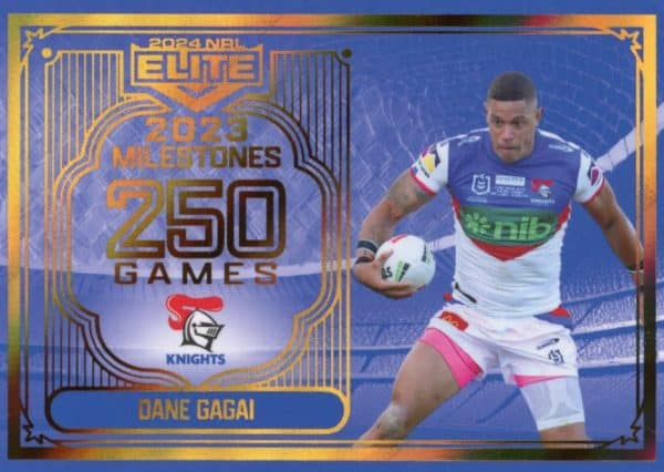 2024 NRL Elite Milestone Case Card - CC09 Dane Gagai Newcastle Knights