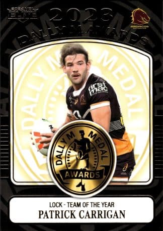 2024 NRL Elite Dally M Awards - DM14 Patrick Carrigan Brisbane Broncos