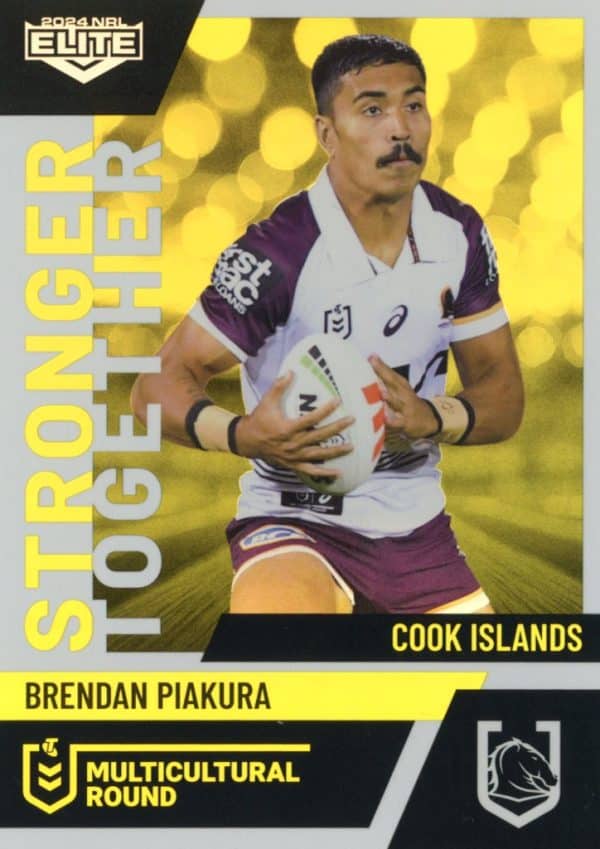 2024 NRL Elite Multicultural Round - MC02 Brendan Piakura Brisbane Broncos