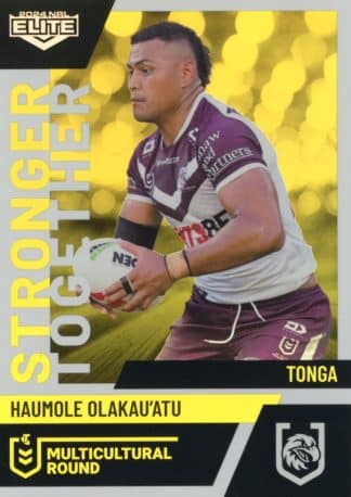 2024 NRL Elite Multicultural Round - MC14 Haumole Olakau'atu Manly Sea Eagles