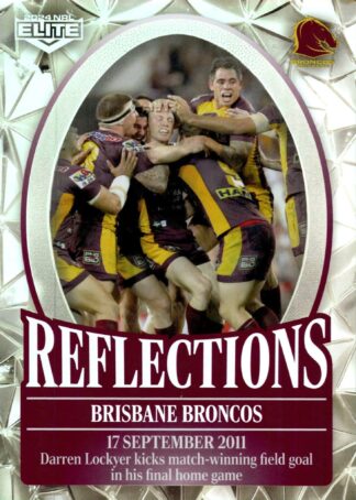 2024 NRL Elite NRL Reflections - RF01 Brisbane Broncos
